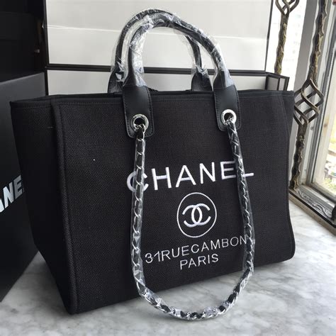 chanel tote canvas|chanel canvas tote shopping bag.